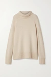 THE ROW MILINA WOOL AND CASHMERE-BLEND TURTLENECK SWEATER