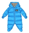 BURBERRY BABY HOODED SNOWSUIT,P00516144