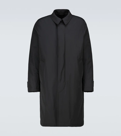 Tom Ford Technical Ovatta Padded Raincoat In Black