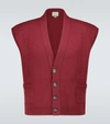 GUCCI CABLE-KNITTED WOOL waistcoat,P00494524