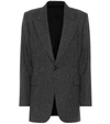 AMI ALEXANDRE MATTIUSSI SINGLE-BREASTED BLAZER,P00485535