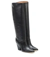 TORY BURCH LILA LEATHER KNEE-HIGH BOOTS,P00496436