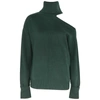 PAIGE RAUNDI GREEN CUT-OUT WOOL-BLEND JUMPER,3914313