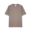 DAILY PAPER DERIB TAUPE COTTON T-SHIRT,3914432