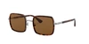 Persol Brown Square Unisex Sunglasses Po2475s 513/33 50 In Brown