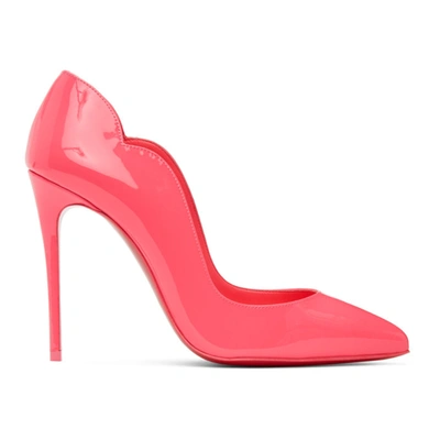 Christian Louboutin 100mm Hot Chic Patent Leather Pumps In Fuxia