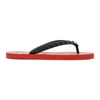 CHRISTIAN LOUBOUTIN RED LOUBIFLIP DONNA SANDALS