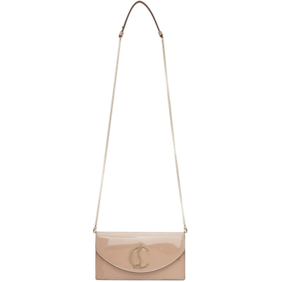 Christian Louboutin Beige Loubi 54 Clutch In Cm3t Nude/g