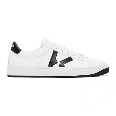 Kenzo White K-logo Kourt Trainers