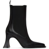 ACNE STUDIOS BLACK LEATHER HEELED BOOTS