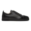 Christian Louboutin Black Louis Junior Spikes Low-top Sneakers