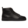 Christian Louboutin Louis Leather High-top Sneakers In Cm53 Black
