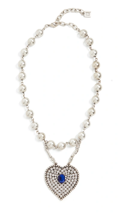 Dannijo Mercer Necklace In Silver