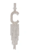 Retroféte Silver Alphabet Earring In C