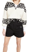 Isabel Marant Étoile Garner Half-zip Faux Shearling Jumper In Ecru