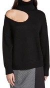 MONSE KIDNEY BEAN CUTOUT SWEATER