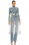 PACO RABANNE CLEAR TRENCH COAT,PCRB-WO4