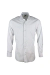 BARBA BARBA MEN'S WHITE COTTON SHIRT,I1U132PZ1800 43