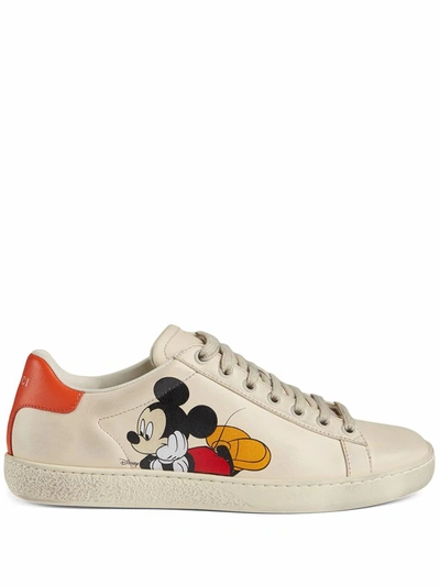 Gucci Women's White Leather Sneakers