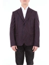 ALESSANDRO DELL'ACQUA ALESSANDRO DELL'ACQUA MEN'S BLUE WOOL BLAZER,AD2114D6A0147RBLUEBURGUND 52