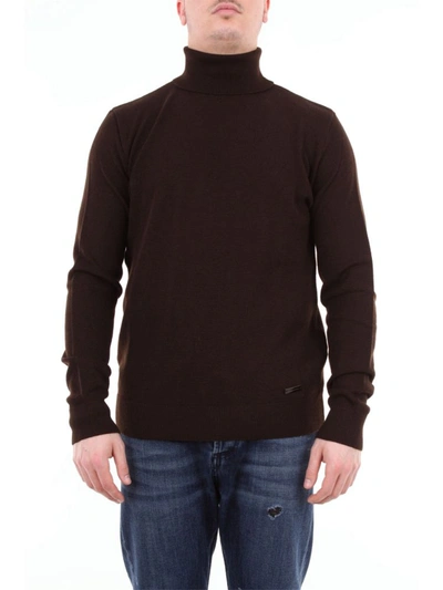 Alessandro Dell'acqua Men's Brown Wool Sweater