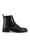 Sam Edelman Nina Leather Combat Boots In Black