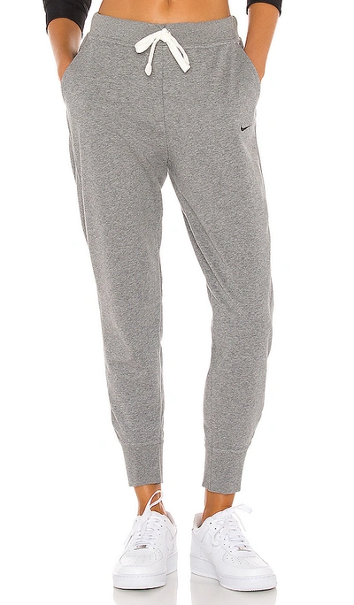 Nike Dry Get Fit Fleece Pant In Carbon Heather & Smoke Grey