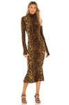 NORMA KAMALI TURTLE FISHTAIL DRESS,NKAM-WD255