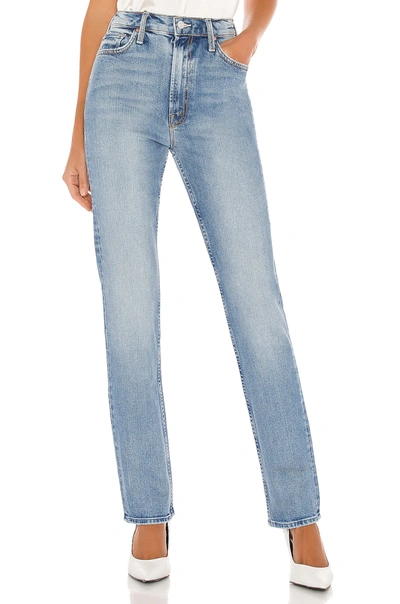 Mother Superior High Waisted Rider Skimp Jeans In Light Wash