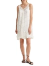 CLUB MONACO WINDOWPANE CHECK SLEEVELESS DRESS,0400013041531