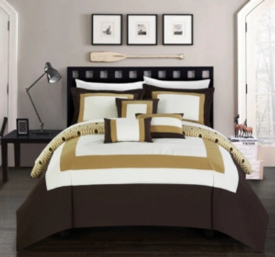 Chic Home Jake 10-pc Queen Comforter Set Bedding In Gold