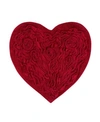 Home Weavers Bellflower Bath Rug Heart Rug Bedding In Red