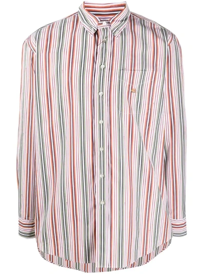 Etro Striped Button-up Shirt In White