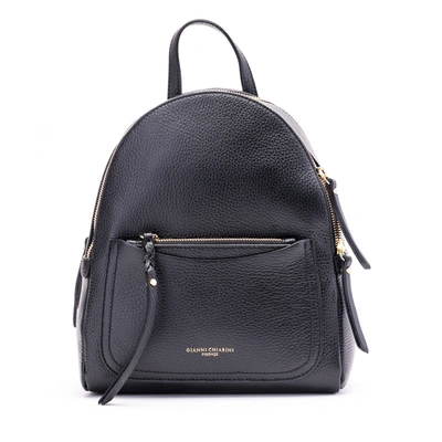 Gianni Chiarini Leather Backpack In Black