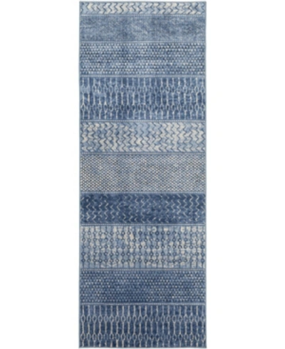 Abbie & Allie Rugs Monaco Moc-2305 2'7" X 7'3" Area Rug In Azure