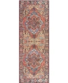Surya Iris Irs-2310 Red 2'6" X 7'6" Runner Area Rug In Red