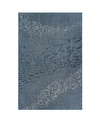 Liora Manne Carmel School Of Fish 7'10" X 9'10" Area Rug In Navy