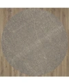 Karastan Dual Surface Thin Lock Gray 8' X 8' Round Rug Pad In Gray