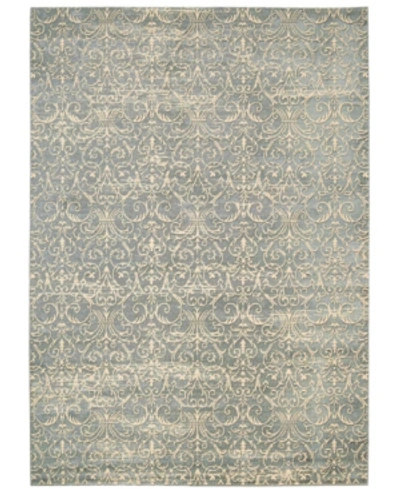 Nourison Luminance Lum05 Cobalt 5'3" X 7'5" Area Rug