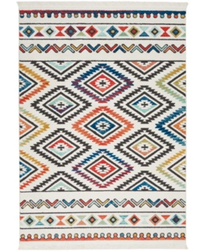 Nourison Navajo Nav06 White 5'3" X 7'6" Area Rug