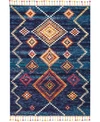 Nourison Nomad Nmd05 Navy 6'7" X 9'6" Area Rug In Navy