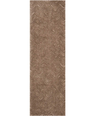 Nourison Deco Mod Dec03 Taupe 2'3" X 7'6" Runner Rug