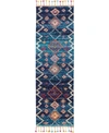 NOURISON NOMAD NMD05 NAVY 2'3" X 8' RUNNER RUG