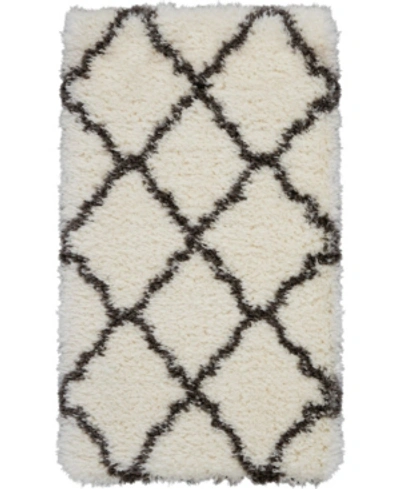 Nourison Luxe Shag Lxs02 Charcoal 2'2" X 3'9" Area Rug