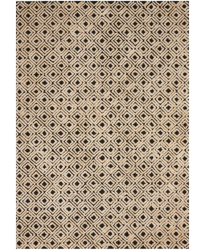 Nourison Deco Mod Dec02 Black 5'3" X 7'4" Area Rug