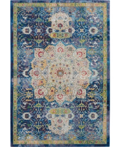 Nourison Ankara Global Anr03 Blue 5'3" X 7'6" Area Rug