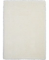 Nourison Luxe Shag Lxs01 Ivory 5' X 7' Area Rug In Ivory