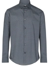 FERRAGAMO GANCINI-PRINT LONG-SLEEVE SHIRT