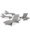 NOBLE HOUSE TREVOR OUTDOOR CHAISE LOUNGE (SET OF 4)
