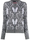 LOVE MOSCHINO CARDIGAN MIT HERZ-PRINT